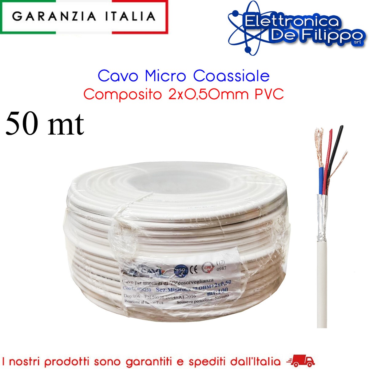 Sinuslive Kit Cavo Altoparlante 10m 2x0,75 Mm² Con Connettori Placcati Oro – Set Collegamento