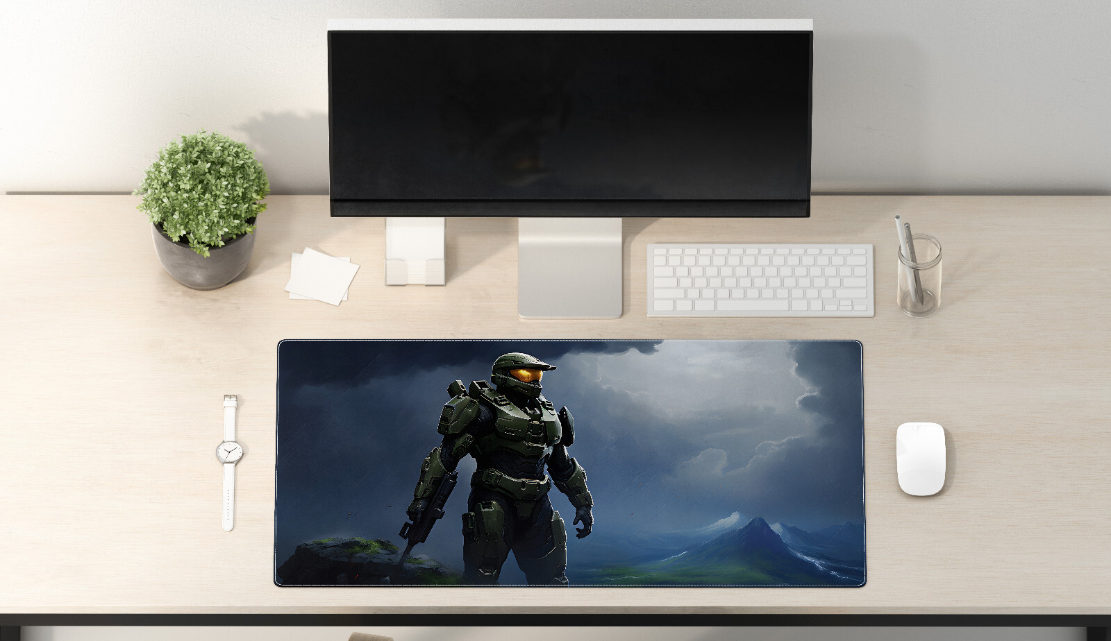 Large Gaming Mouse Pad - Extra Wide Desk Mat for PC Gamers - Perfect Gift-image