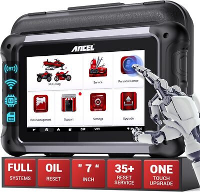 ANCEL MT700 OBD2 Motorrad Diagnosegeräte Scanner für Honda Kawasaki Yamaha Deuts
