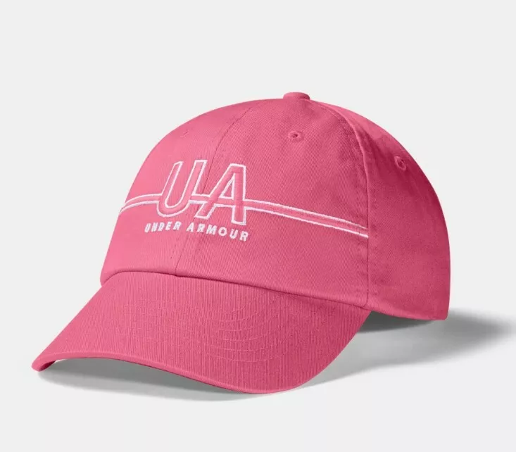 UNDER ARMOUR WOMEN\'S COTTON TWILL CAP HAT PINK #1353463-NWT | eBay