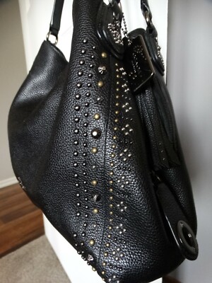 COACH Bandana Rivets Edie Shoulder Bag 55544 | eBay