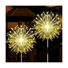 JJGoo Solar Garden Lights Solar Firework Lights, 2 Pack 135 LEDs 2 Lighting M...