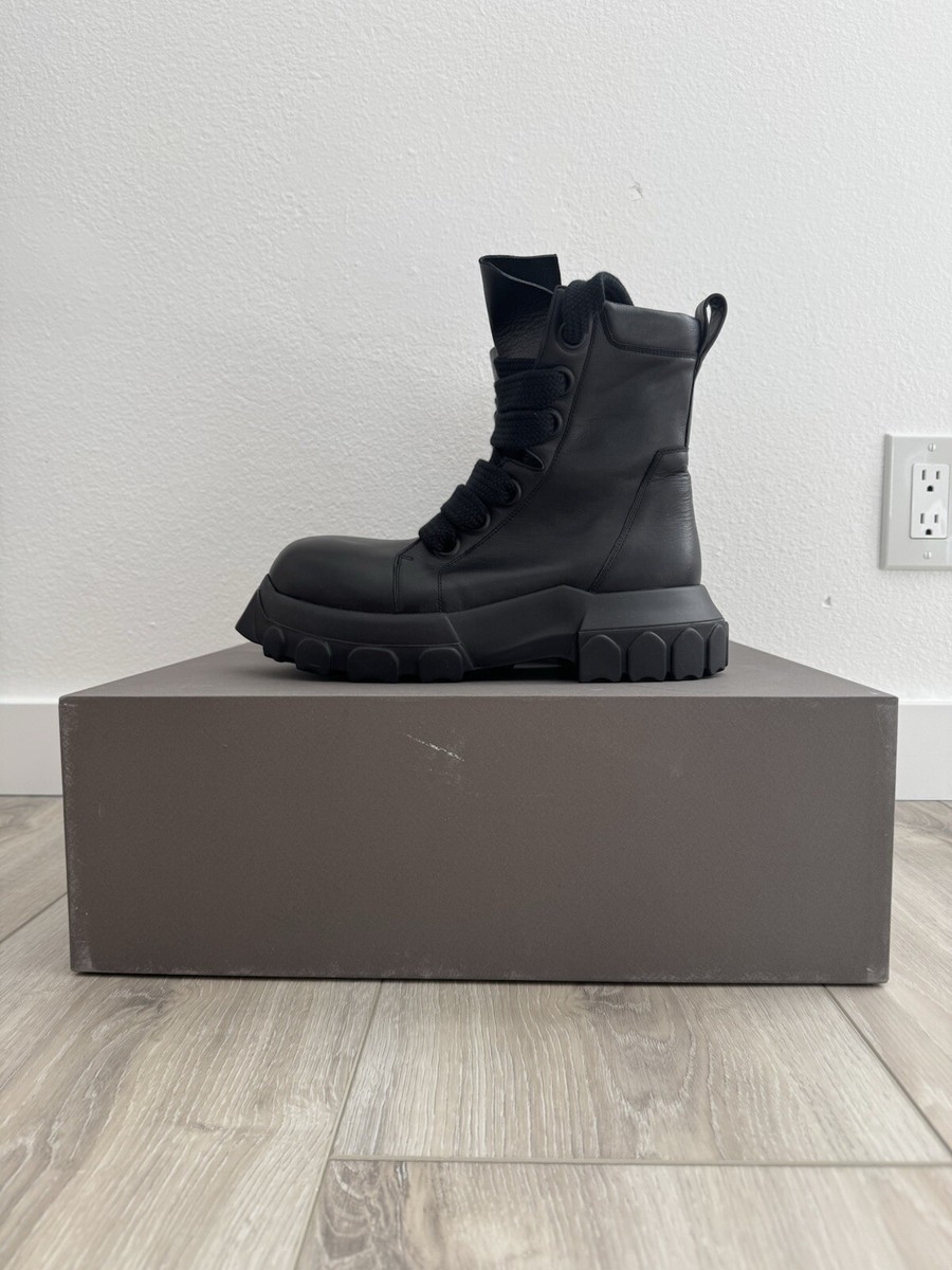 Rick Owens Jumbolaced Bozo Tractor Zip Combat Boots - Men's Rick Owens Jumbolaced Bozo Tractor Zip Combat Boots - Men's