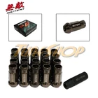 MUTEKI SR48 WHEELS LUG NUTS 12X1.5 1.5 ACORN RIM EXTENDED OPEN END 20 TI-C H