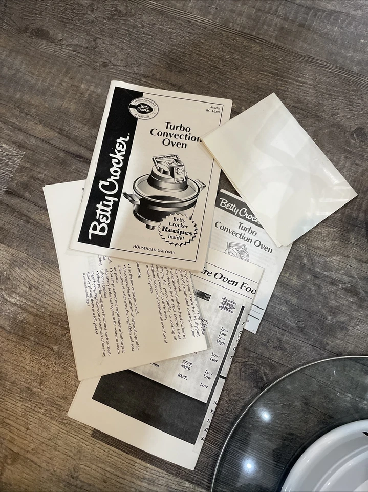 VINTAGE BETTY CROCKER TURBO CONVECTION OVEN COUNTER TOP BC-1680 UNUSED - Image 2 of 4