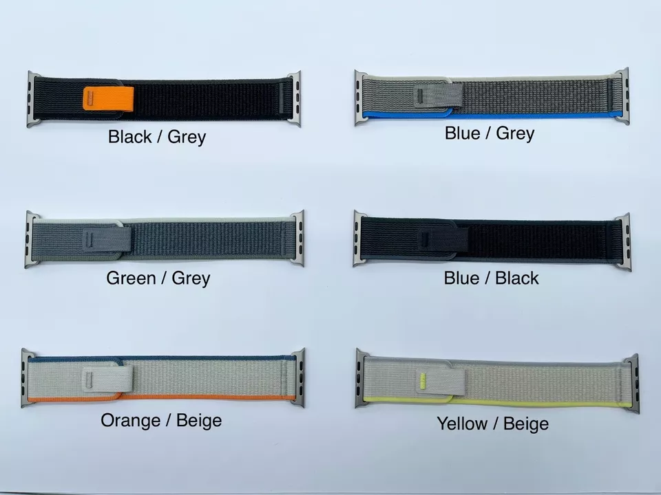 Genuine Apple Watch Ultra Trail Loop Band Strap 49mm 46mm 45mm Natural Titanium - Image 2 of 4