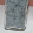 HALL'S PHARMACY WOLFBORO, NH Vintage Medicine Bottle w/Black Tablets WYITH 1949 — photo 4