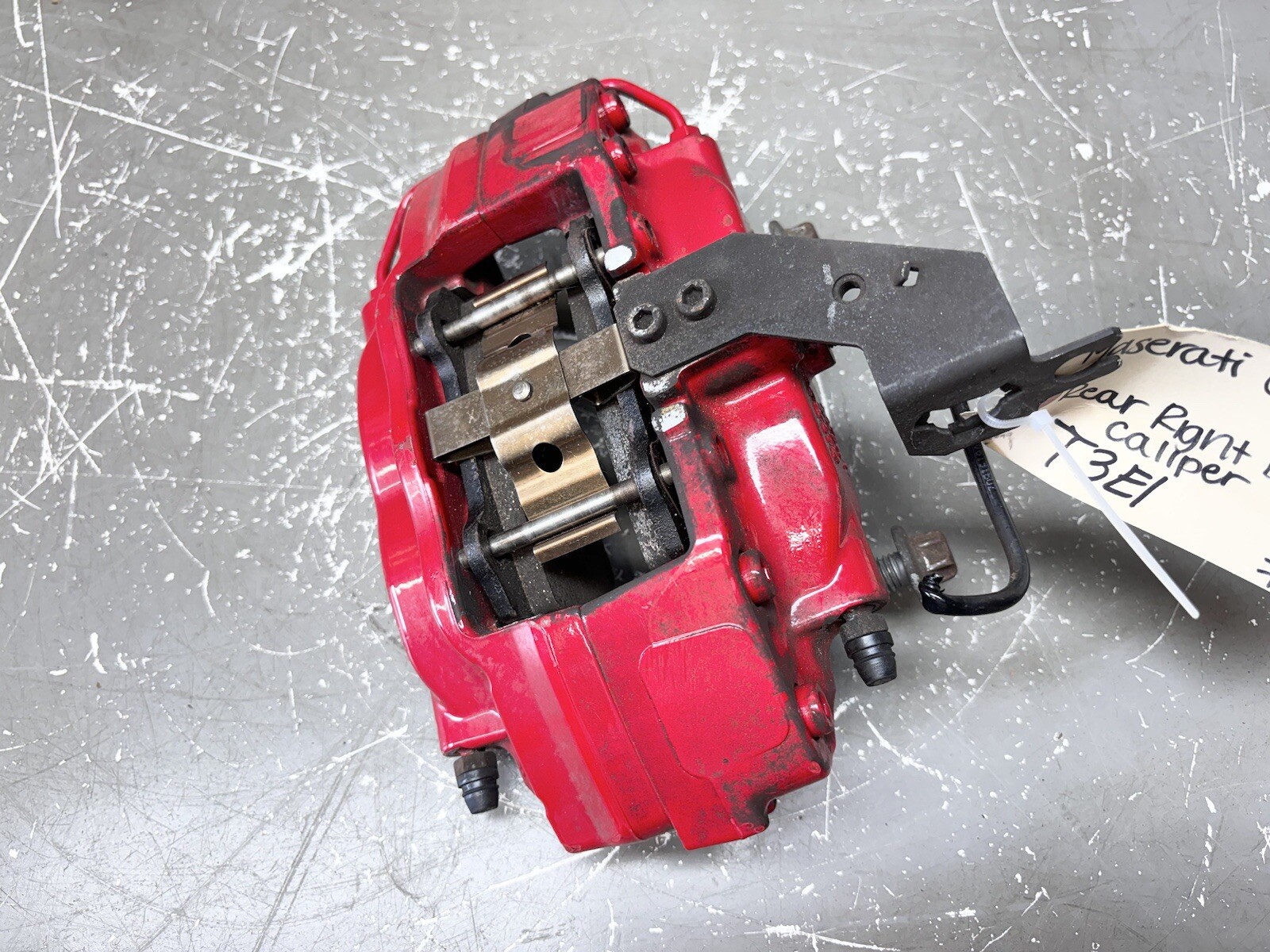 ⭐️2014-2016 MASERATI QUATTROPORTE GHIBLI S Q4 REAR RIGHT BRAKE CALIPER | RED OEM