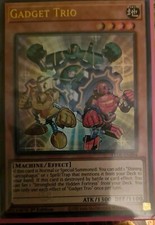 LEDE-EN004 Gadget Trio just OUT OF PACK Ultra Rare Card 1st Edition YuGiOh TCG