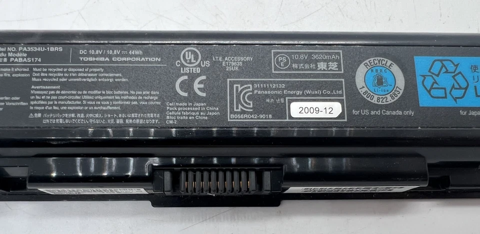 Batería de portátil OEM PA5024U-1BRS para Toshiba Satellite C840 C850 L70 L75D Foto 2 de 4