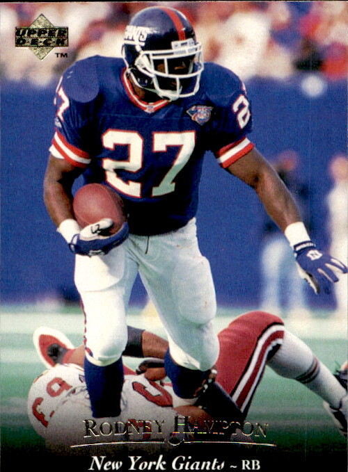 1995 Upper Deck Rodney Hampton 117 New York Giants