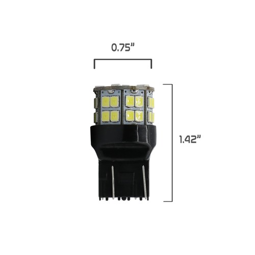 Syneticusa 4X 40W 7443 T20 LED 6000K White Turn signal Parking DRL Light Bulbs - 第 7/7 張圖片
