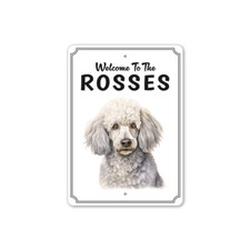 Poodle Welcome To Personalized Sign