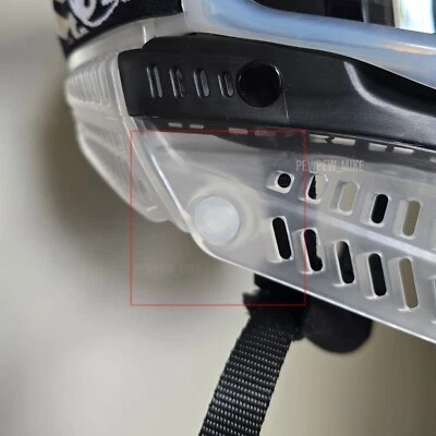 JT PAINTBALL PPM ICE Plugs - Fit JT Mask Proflex Flex 7 Paintball Ears Bottoms Clear x2