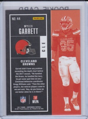 MYLES GARRETT ROOKIE CARD 2017 Panini Contenders Football