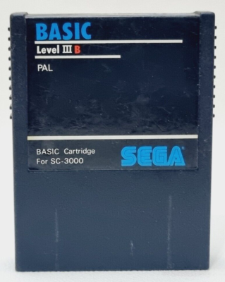 Vintage Sega BASIC Level III 3 B Cartridge for Sega SC-3000
