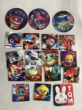 20 Pcs Funki Punky Tazos Funky Tubers POGS Vuala Mexico
