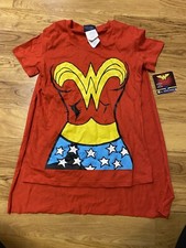 NEW Womens Junior WONDER WOMAN Adult Costume Cape Red Medium NWT
