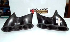 2 DeBotech/Kennys Components Carbon Fiber Front Bumper Air Ducts NASCAR Team
