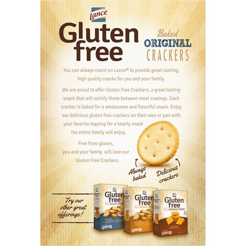 Lance Gluten Free Original Crackers 5 Ounce Pack of 4 Crispy Snack Crackers - Picture 3 of 10