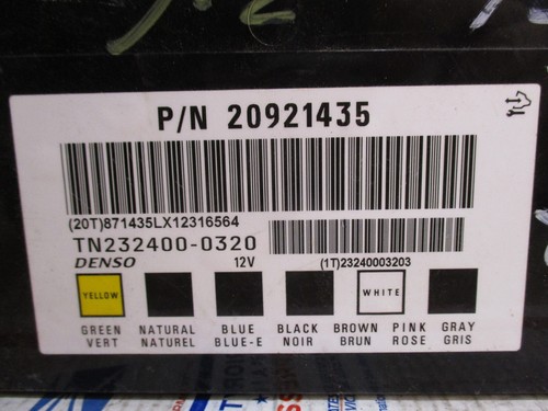 🚘 2012 BUICK ENCLAVE BODY CONTROL MODULE BCU BCM OEM COMPUTER SYSTEM BOX 3.6L - Picture 12 of 13