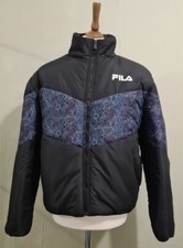 Fila Fw21spw153 Kendal Colour Block Padded Puffer Jacket Black Size Large
