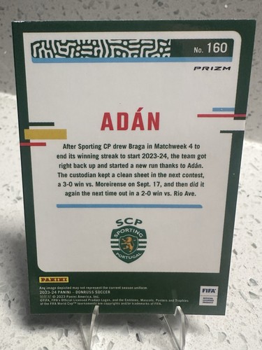 Antonio Adan 2023-24 Donruss Optic Argyle #160 SSP Rookie RC - Picture 2 of 2
