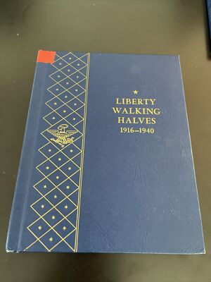 Whitman Coin Album #9423 Liberty Walking Halves (3 Pages) Very Nice Condition