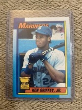 1990 Topps KEN GRIFFEY JR. All-Star Rookie #336 Bloody Scar ERROR Card 