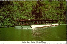 Wailua River Cruise, Island of Kauai Hawaii Continental Postcard CA2