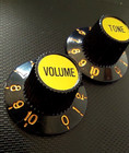 TONE X 1 VOLUME X 1 KNOB GOLD BOUTON POTARD chapeau de sorciere guitare GIBSON