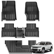 For 2021-2026 Jeep Grand Cherokee L 1st 2nd 3rd Row Floor Mats Heavy Duty
