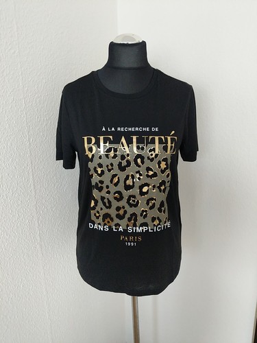 Koton Damen T-Shirt schwarz Größe M