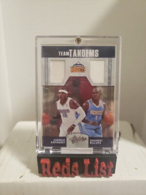 2010-11 Absolute Tandem Carmelo Anthony & C.Billups 71/100 SSP Game Worn Nuggets