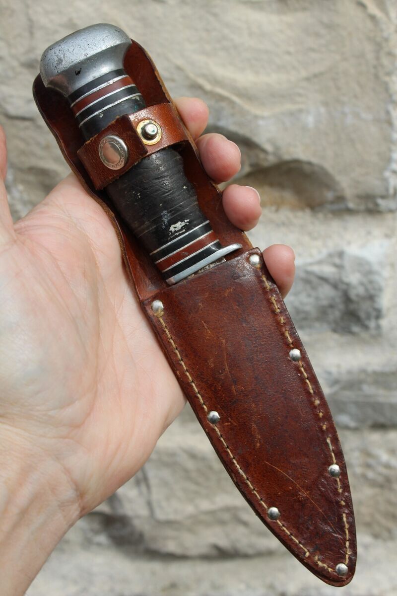 vintage Remington Dupont RH-50 fixed blade knife STACKED vintage Remington Dupont RH-50 fixed blade knife STACKED