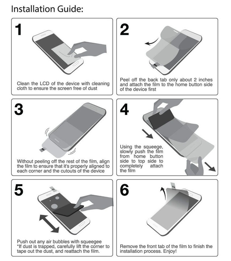 3x CLEAR LCD Screen Protector Shield for LG Optimus LTE2 F160 LSK GBM