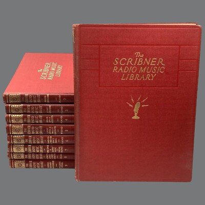 1946 Scribner Radio Music Library Complete Set 9 Volumes 1-9 Vocal Piano Songs