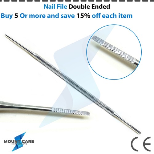 Nail File Double Ended Blacks File Nail Trimmer Chiropody Podiatry Instruments - Picture 8 of 8