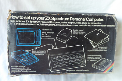 Vintage SINCLAIR ZX SPECTRUM 48k RUBBER KEY PORTUGAL Wont Boot for