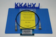 Custom Test Lead Adapter Cable/Lead- Switchcraft 2501F - BNC Male - RG174 - 36"