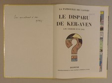 Dedicace Mitacq La patrouille des castors 2 Le disparu de Ker-Aven 1986 BE