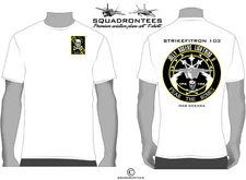 VFA-103 Jolly Rogers F-35 Logo Back Squadron T-Shirt D2 - USN Licensed Product