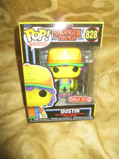 Funko Pop Stranger Things DUSTIN #828 Black Light Vinyl Figure Target Exclusive