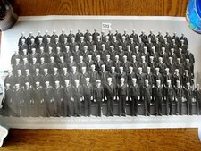 VTG WWII Panoramic Photo US Navy Company 589-44 Regiment 4 Battalion 13
