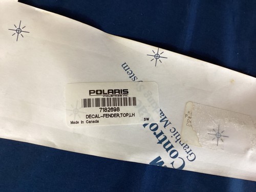NEW not in original packaging Polaris Fender Decal, Top, Left, 7182698* - Picture 3 of 3