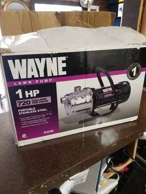 wayne 1 hp portable lawn pump