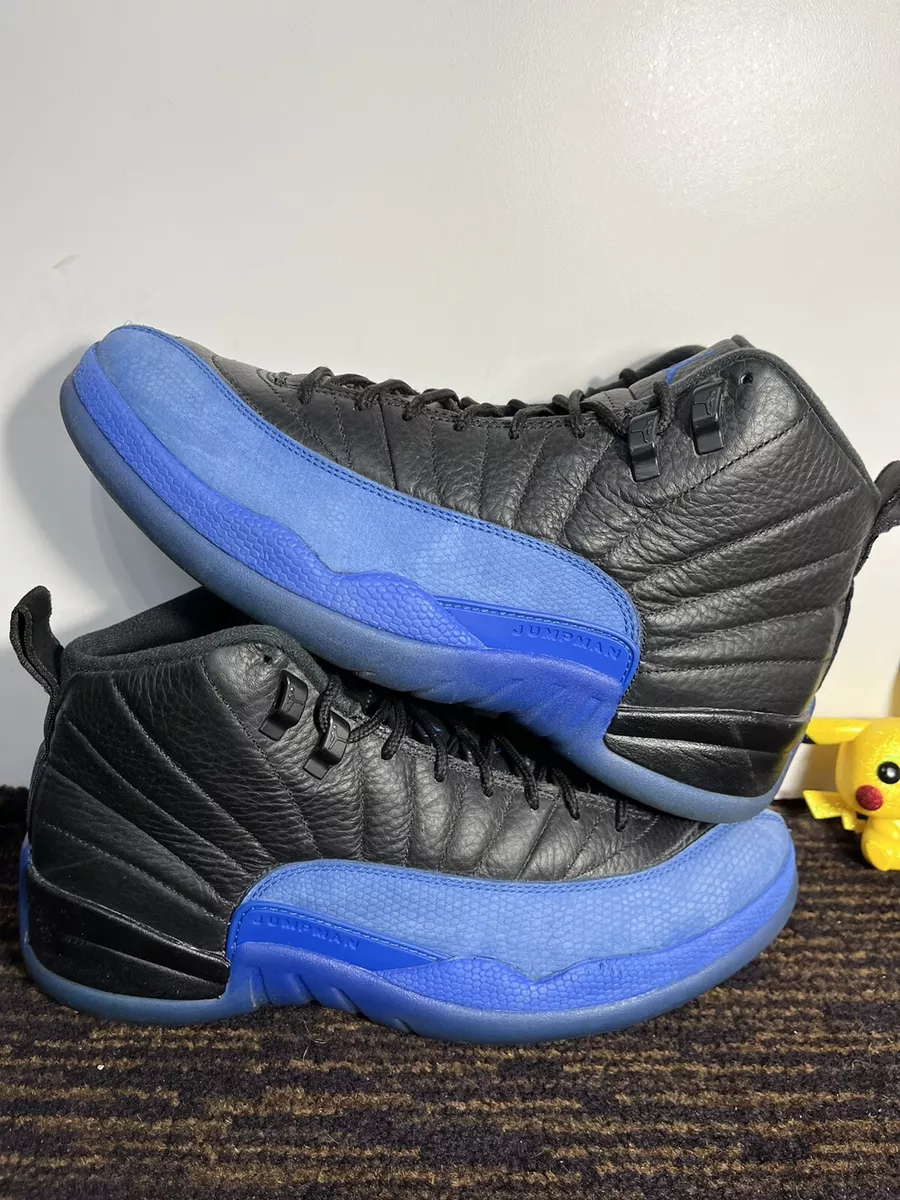 Jordan 12 Game Royal Size 9.5 Pre Owned Blue Black Bred Space Jam