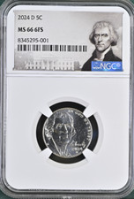2024 D Jefferson Nickel 5C NGC MS 66 6FS
