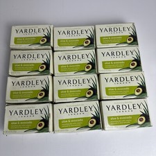 Yardley London Naturally Moisturizing Bath Bar Aloe Avocado 4.25oz Pack of 12