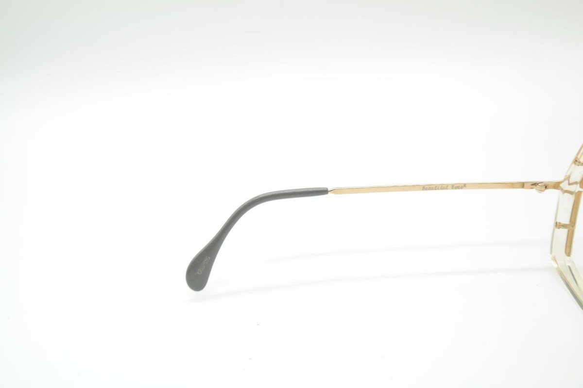 Lunettes Vintage OWP 1700 213 En Titane - Monture Or Multicolore Ovale - Neuf Sans étiquette (NOS)